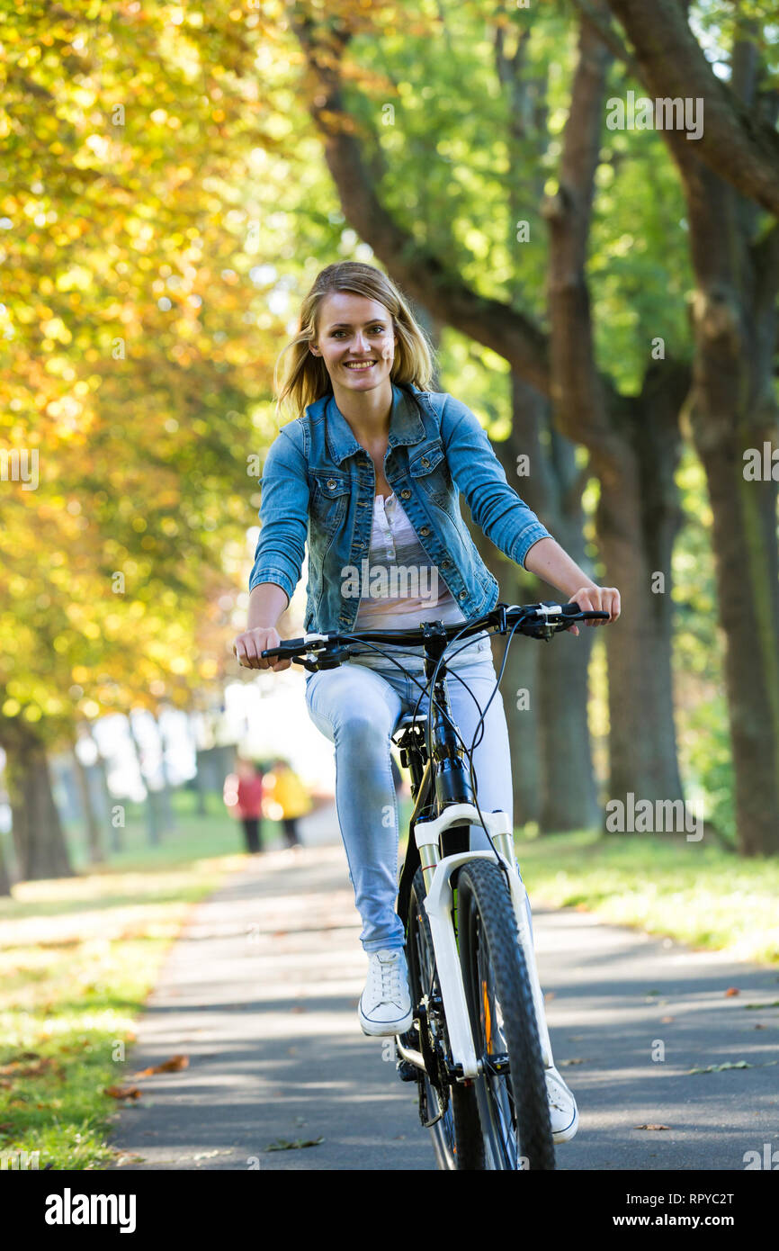 woman bike rider