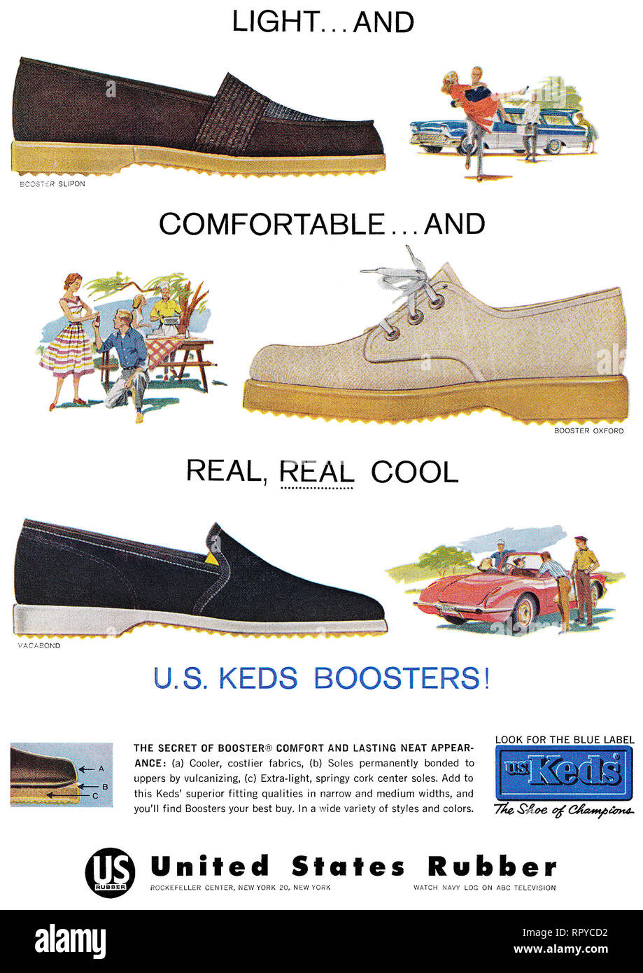1959 U.S. advertisement for Keds shoes Stock Photo - Alamy