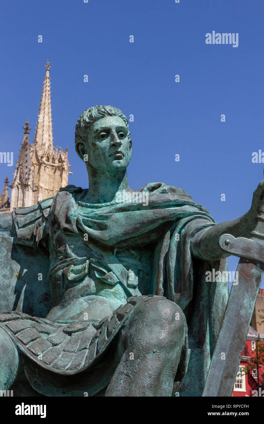Statue of Constantine the Great designed by Philip Jackson beside York