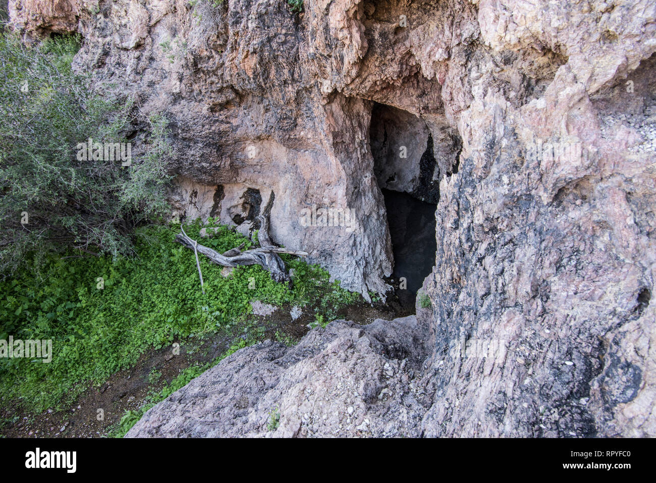 Dripping Springs water stop in Organ Pipe Cactus National Monument, South Central Arizona Stock