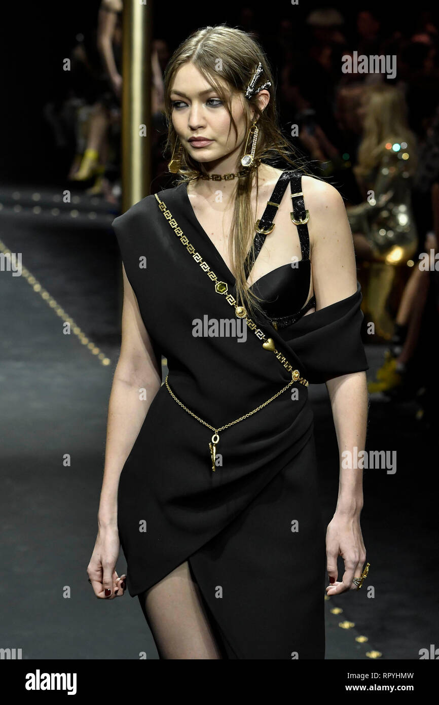 Milan Italy 22nd Feb 2019 2020 Versace Fashion Show In