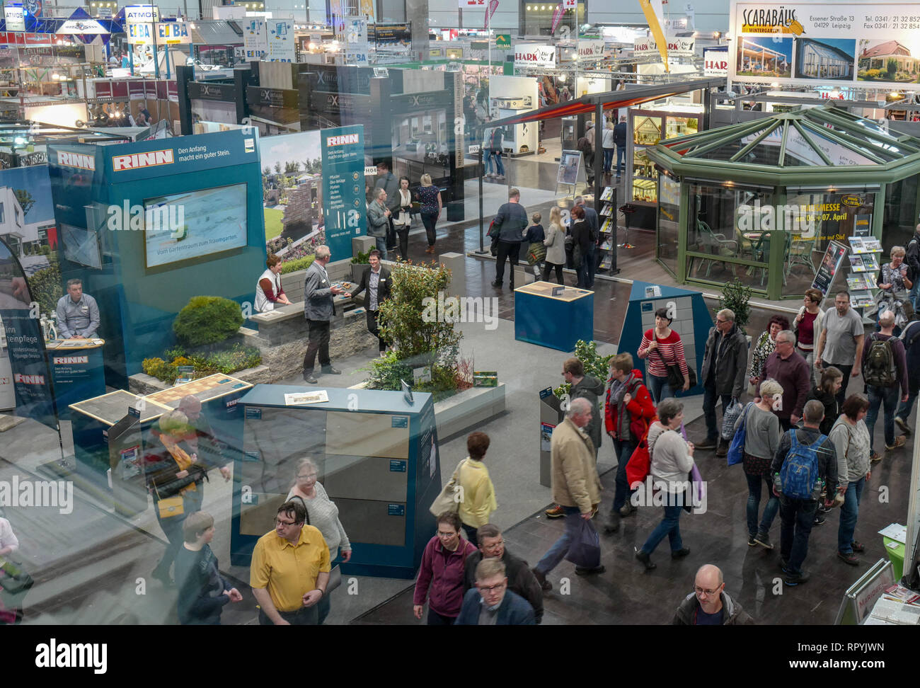 Leipzig Germany 23rd Feb 2019 Overview Of Hall 3 At The Haus
