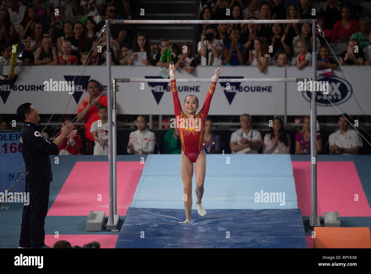 Melbourne, Australia. 23rd Feb, 2019. Fan Yilin of China competes