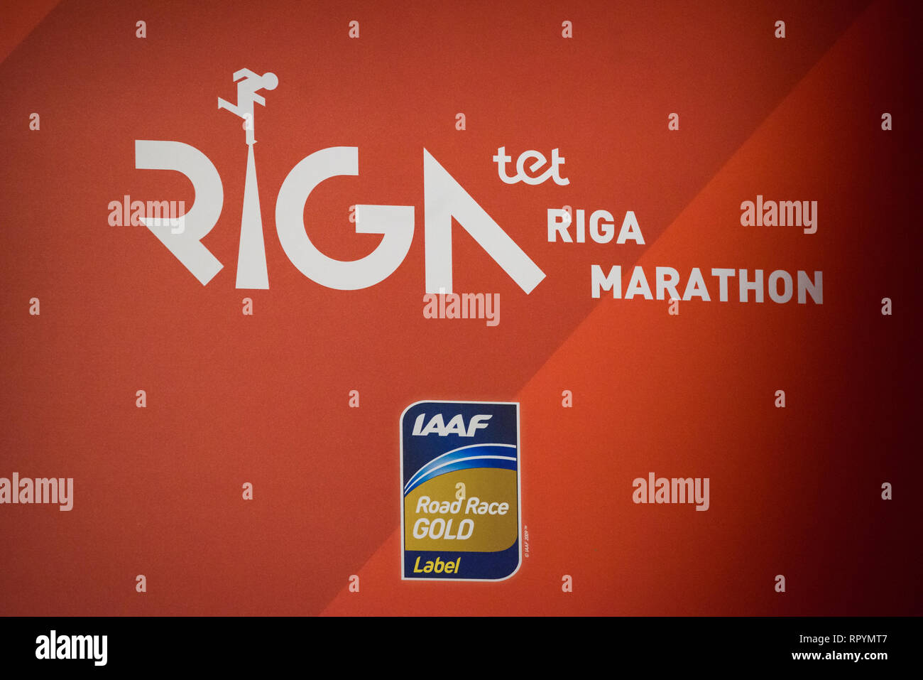 Riga Latvia 23rd Feb 2019 Public Conference Golden Season Opening Forum Of Tet Riga Marathon Iaaf Only Gold Label Marathon In Northern Europe Credit Gints Ivuskans Alamy Live News Stock Photo Alamy