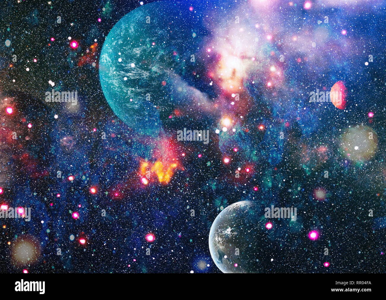 The Explosion Supernova Bright Star Nebula Distant Galaxy New Year Fireworks Abstract Image Elements Of This Image Furnished By Nasa Stock Photo Alamy