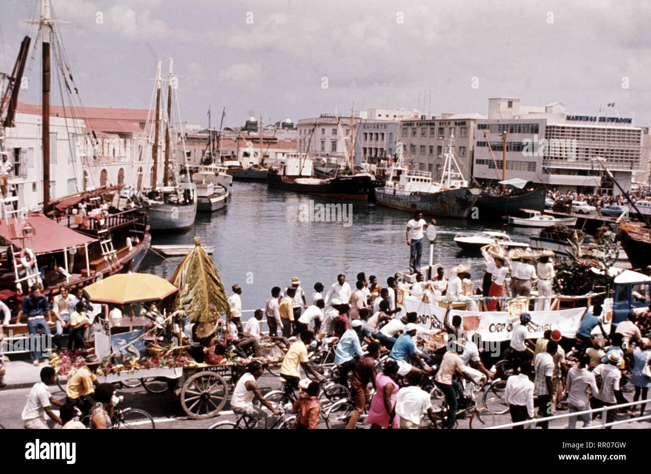 Barbados - Hafen / Überschrift: Barbados Stock Photo