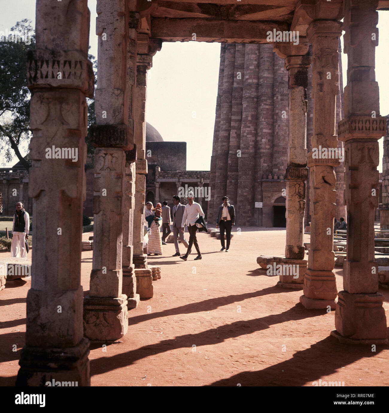 Indien - Säulengang / Überschrift: Indien Stock Photo