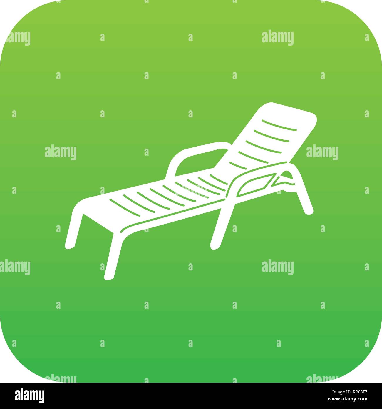 Chaise icon green vector Stock Vector Image & Art - Alamy