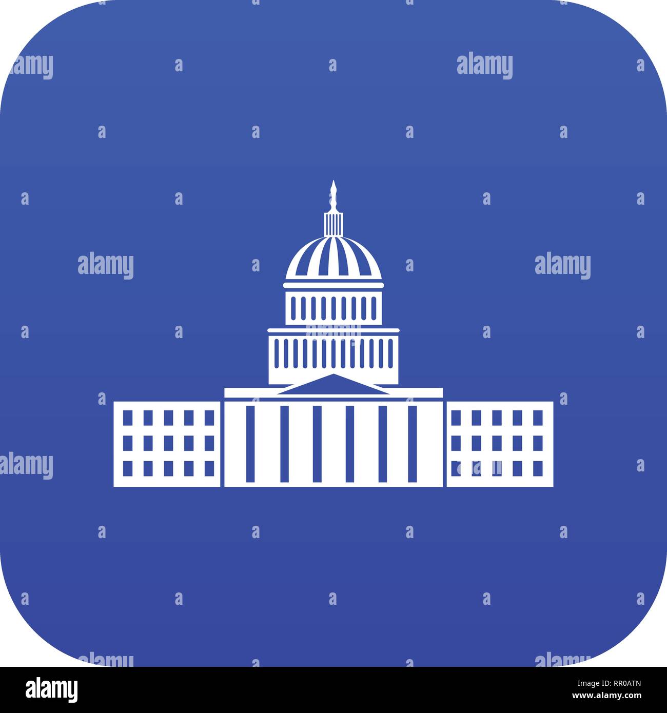Capitol icon digital blue Stock Vector Image & Art - Alamy
