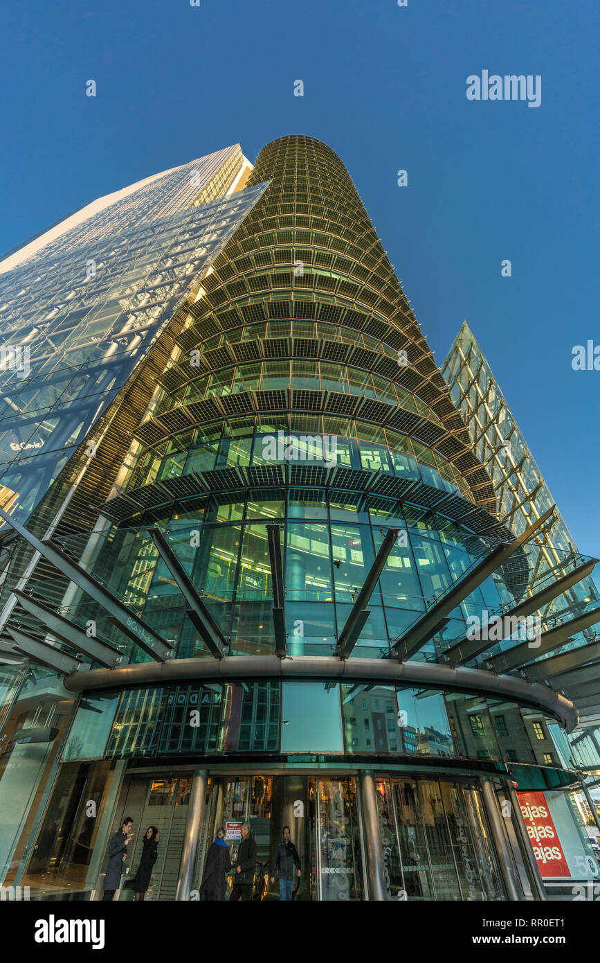 Madrid, Spain January 13, 2018 El corte ingles department store at