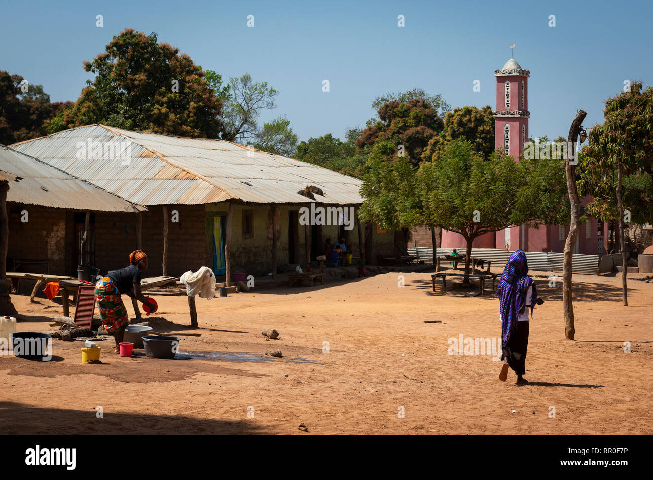 Gabu Region, Republic of Guinea-Bissau - February 7, 2018: People at