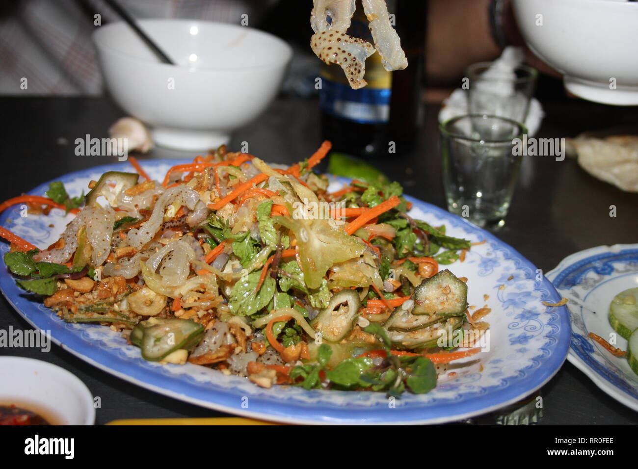 Octopus salat, Vietnamese cuisine Stock Photo