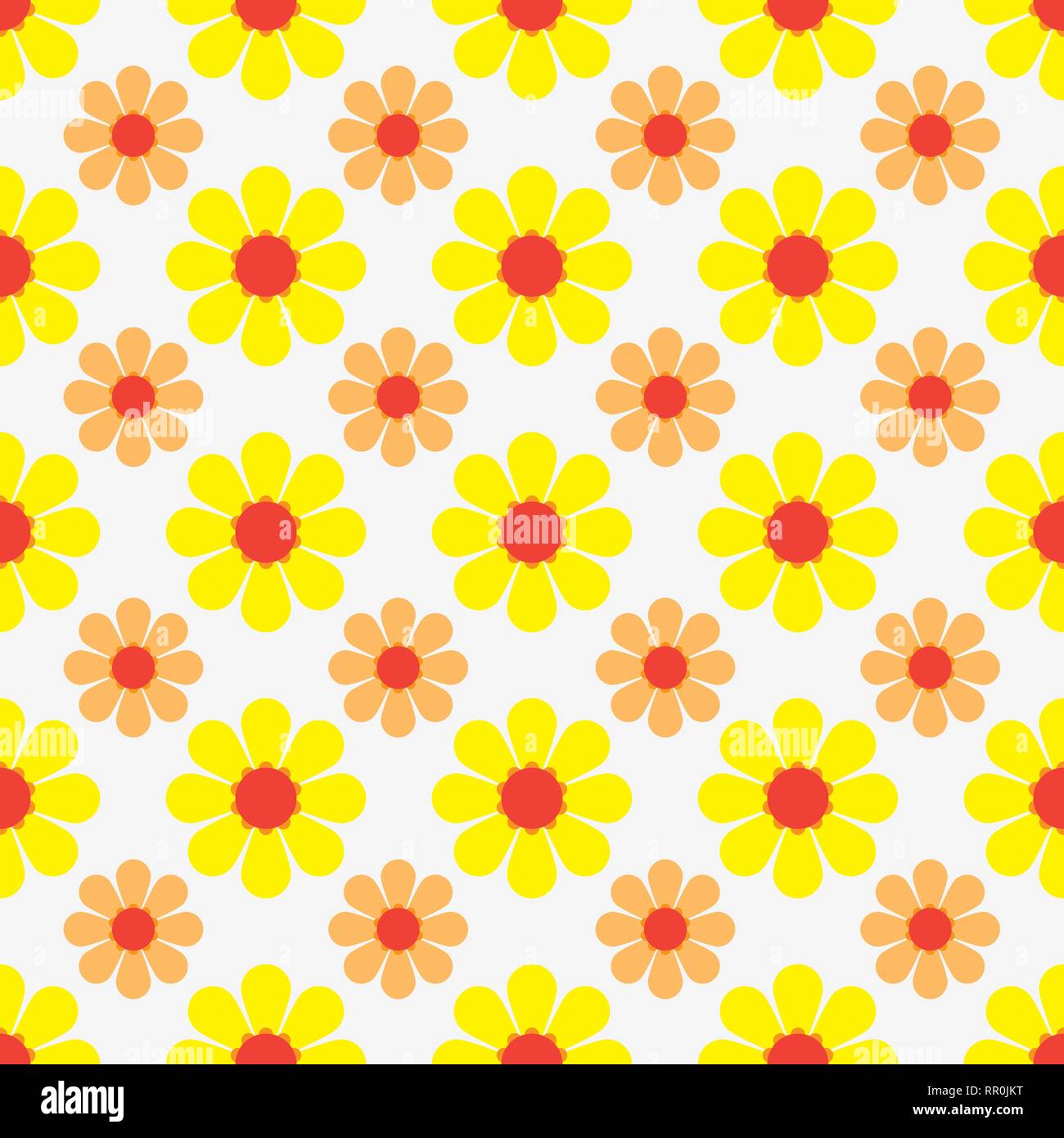 vector illustration of seamless pattern with a flower background Stock ...