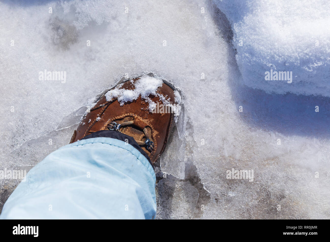 Foot In Boot Boots step and foot feet hi-res stock photography and images - Alamy