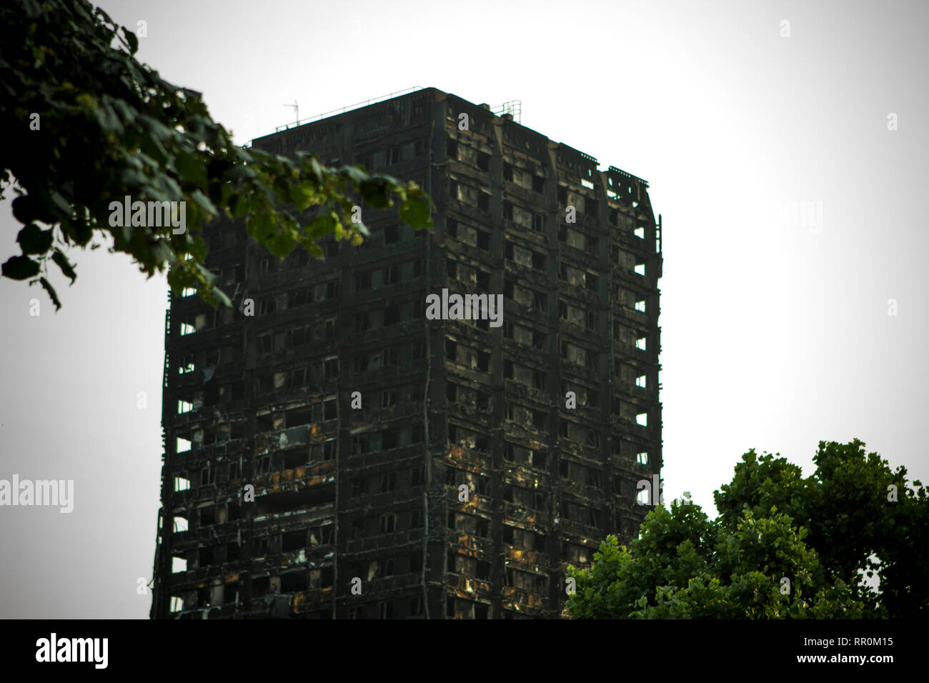 Grenfell Tower, London, aftermath Stock Photo