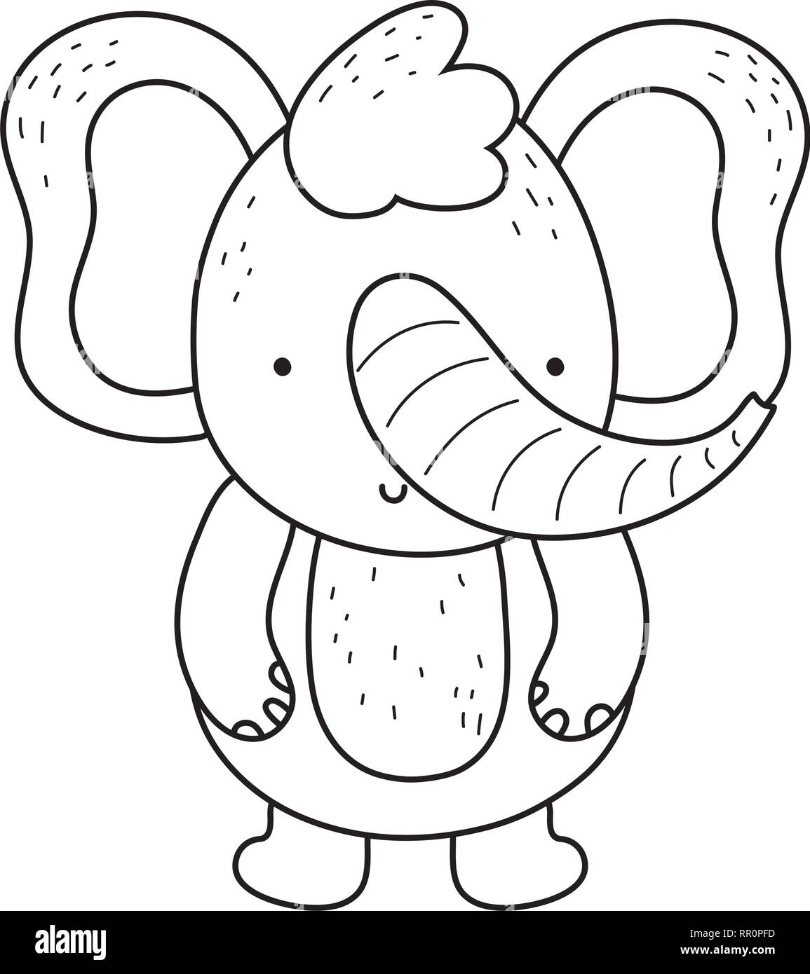 cute and little elephant character Stock Vector Image & Art - Alamy