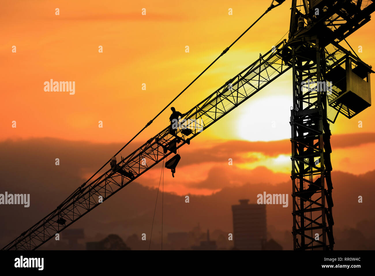 Tower Crane Silhouette Crane Clipart Building Construction Tower