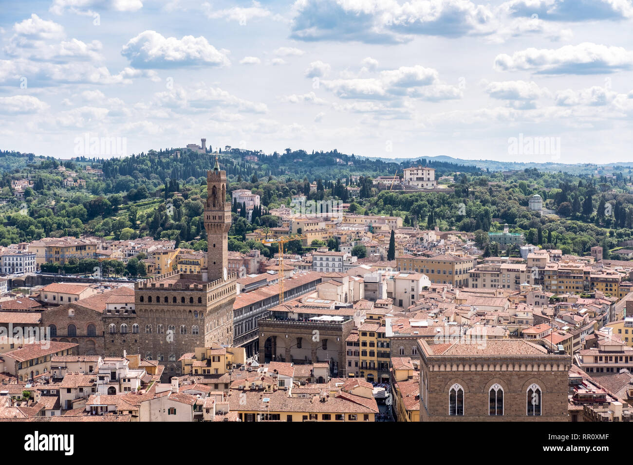 Aerial view of Florence, Italy. Stock Photo