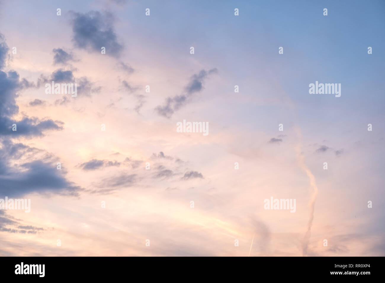 Colorful Sunset Sky with cloud, nature background Stock Photo - Alamy