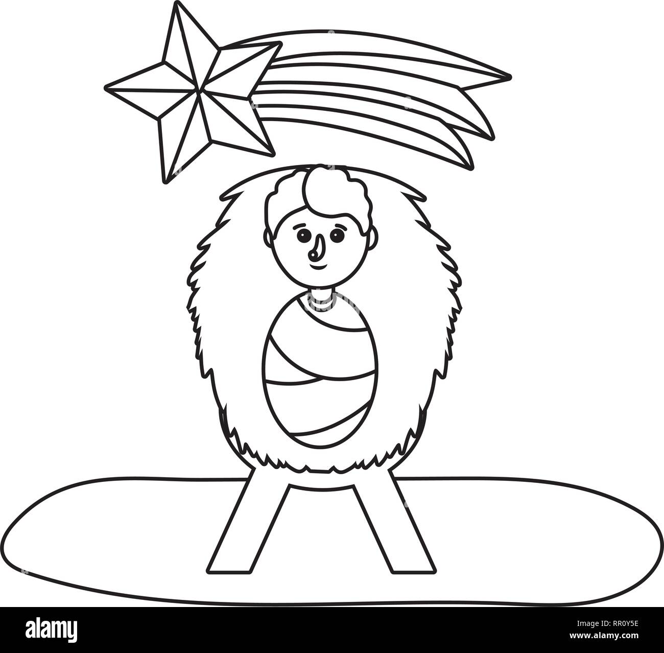 nativity scene cartoon Stock Vector Image & Art Alamy