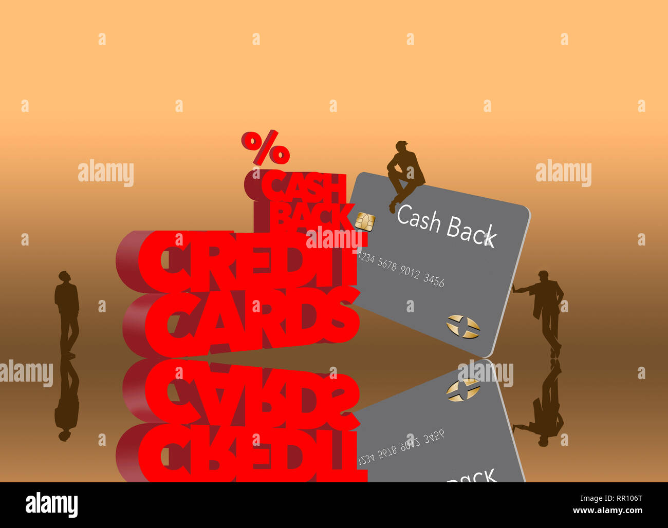 Cash back reward credit cards is the subject of this image of giant ...