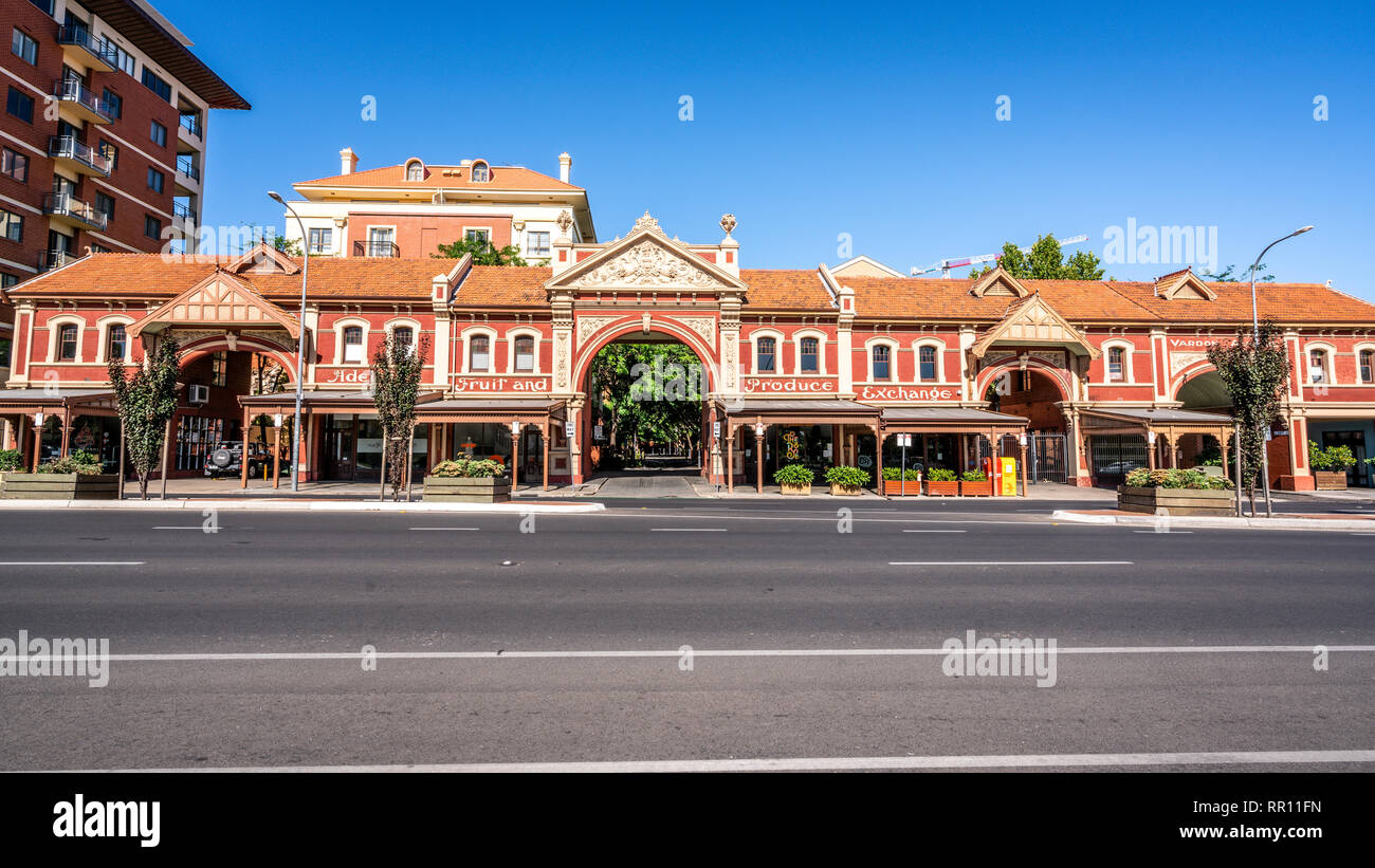 31st December 2018, Adelaide South Australia Street view of the old Adelaide Fruit and Produce