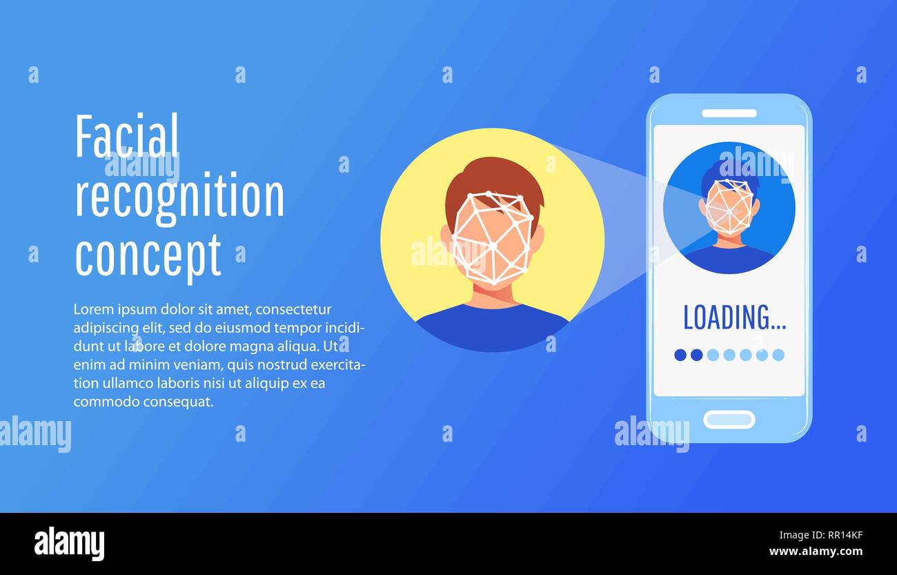 Face id Face identification of young man Stock Vector Image & Art Alamy