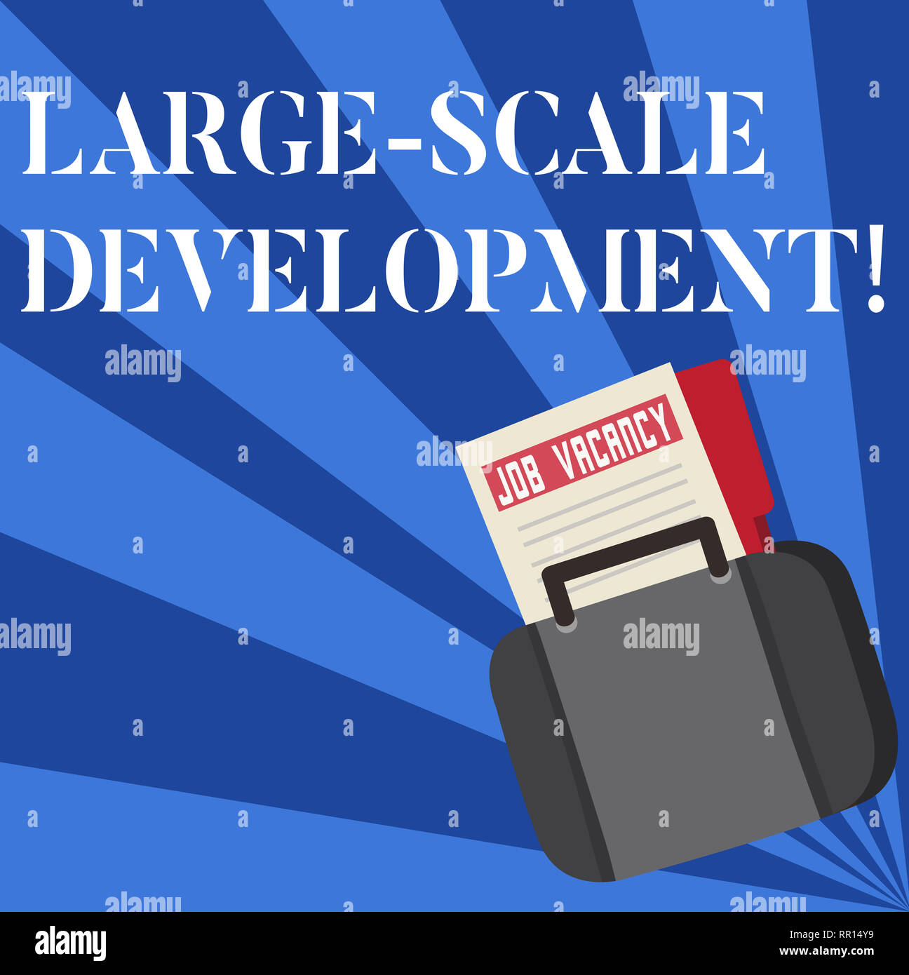 Text sign showing Large Scale Development. Conceptual photo Develop on ...