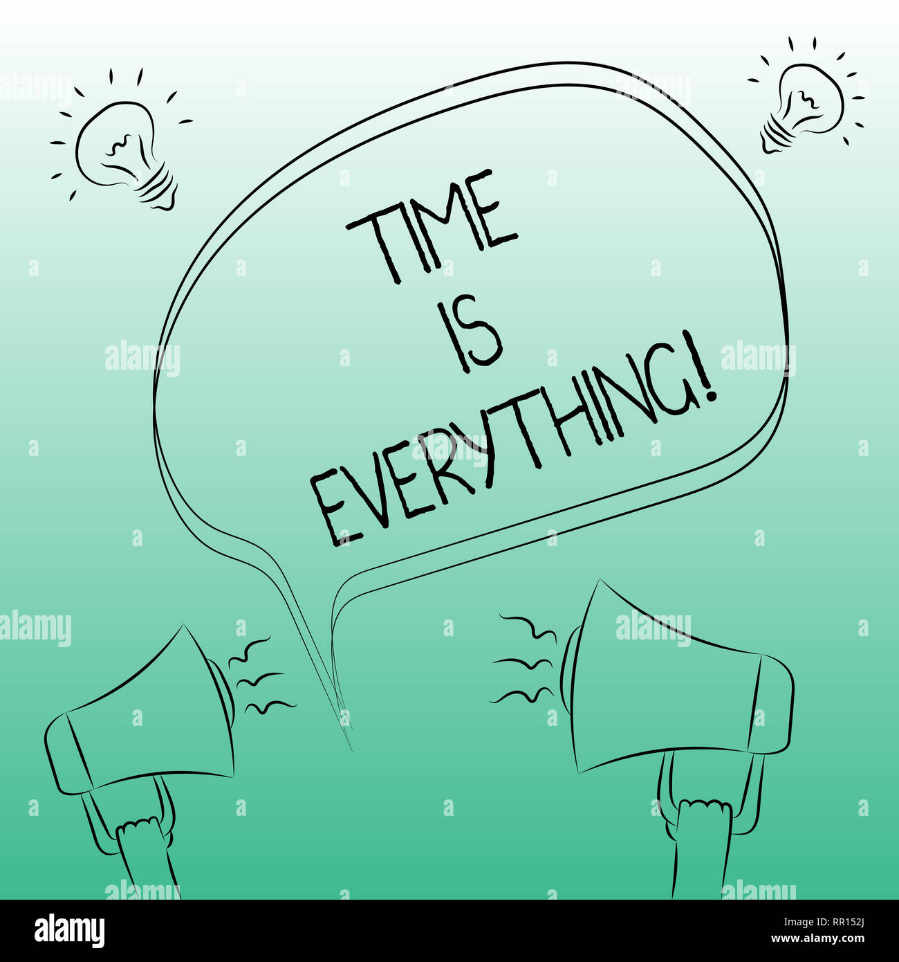 Handwriting text writing Time Is Everything. Concept meaning