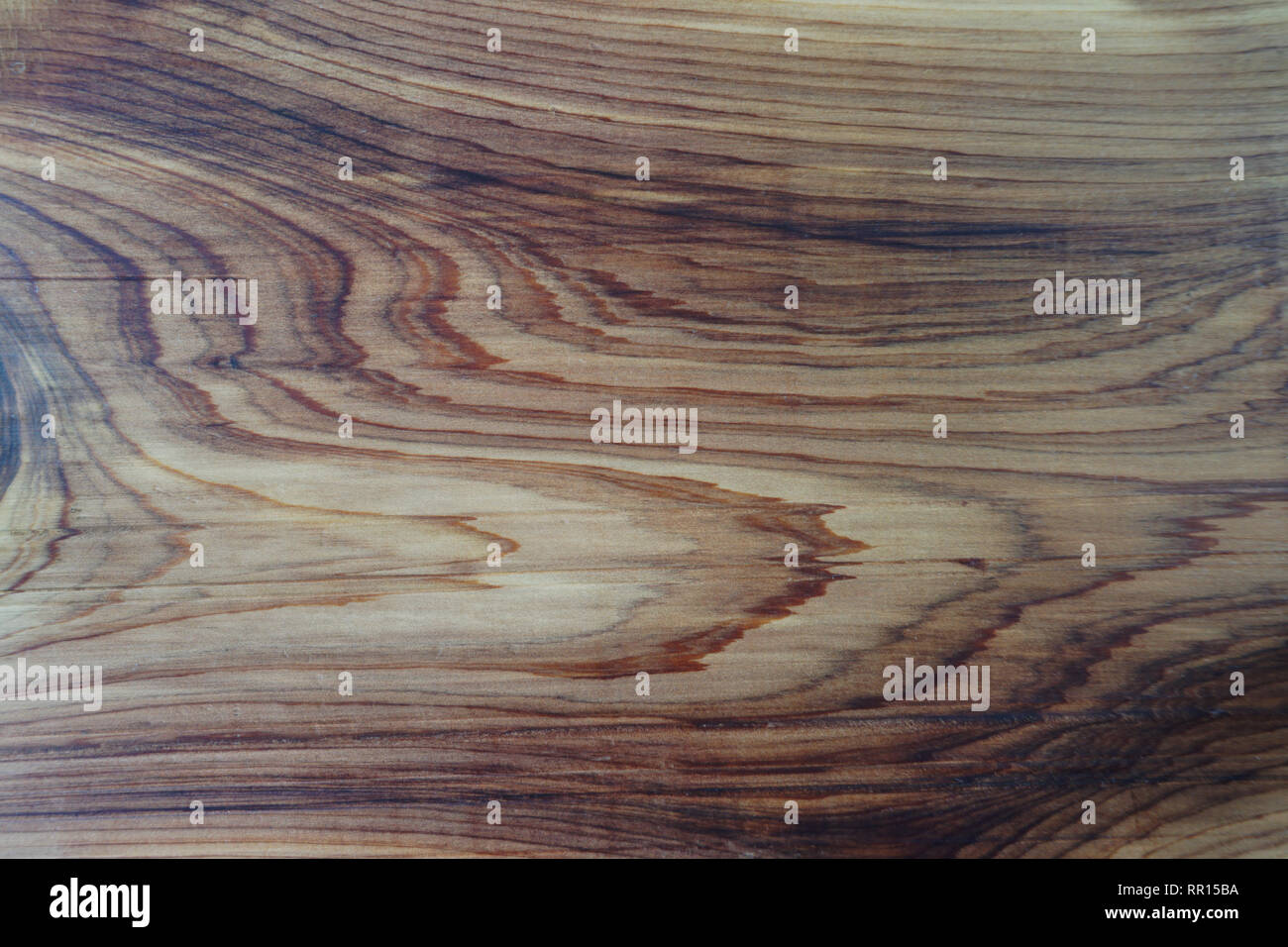 Closeup of a cedar plank showing natural wood-grain pattern as wood background Stock Photo
