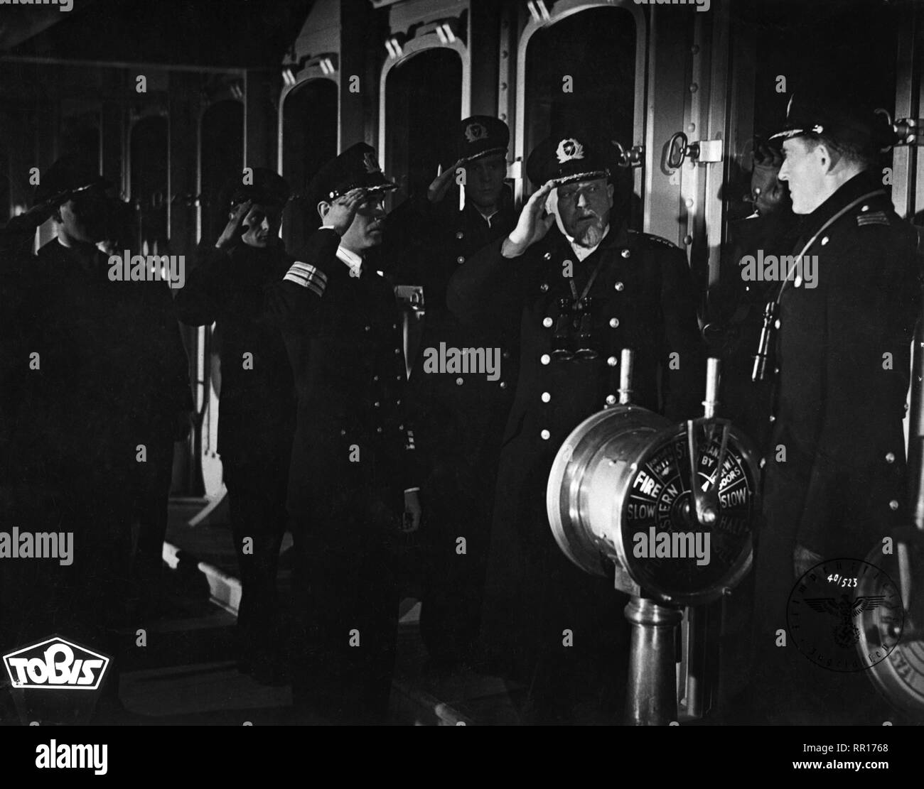 TITANIC 1943 Otto Wernicke as Captain Edward J Smith Nazi Propaganda Banned by Goebbels film directors Herbert Selpin Werner Klingler Germany Deutschland Tobis Filmkunst Stock Photo
