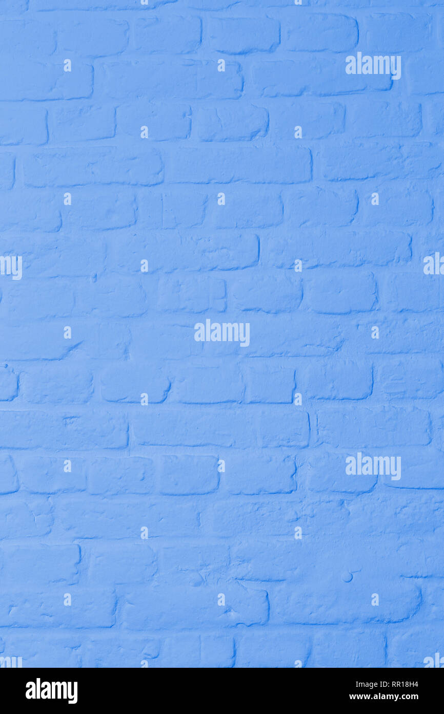 Pastel bright blue colored brickstone wall, full frame, image background  Stock Photo - Alamy
