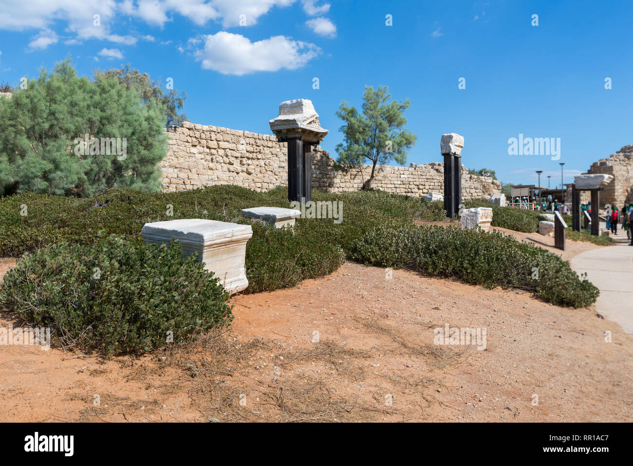 Caesarea National Park in Central Israel Stock Photo