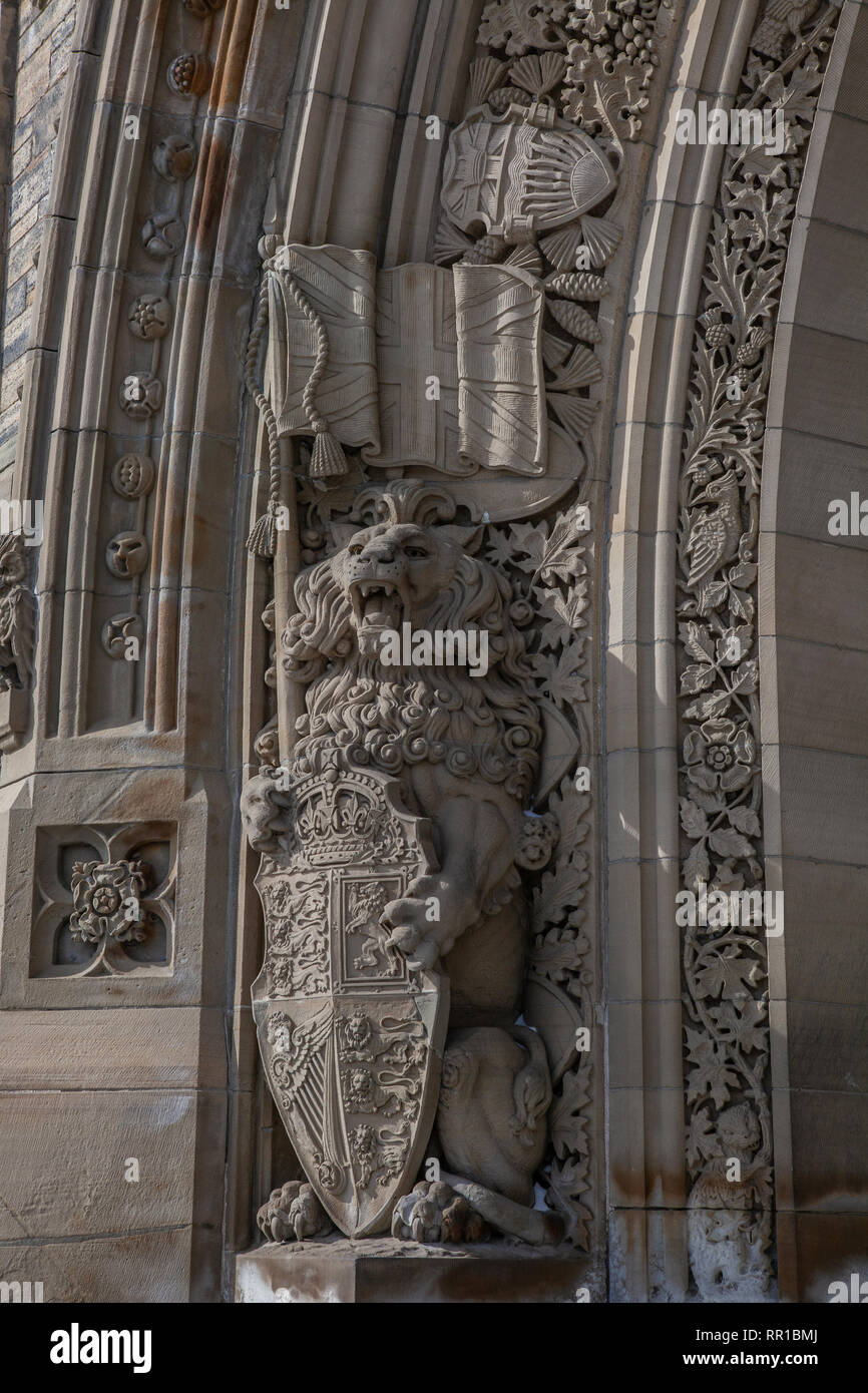 Details of Federal Parliament Building of Canada in Ottawa, North America Stock Photo
