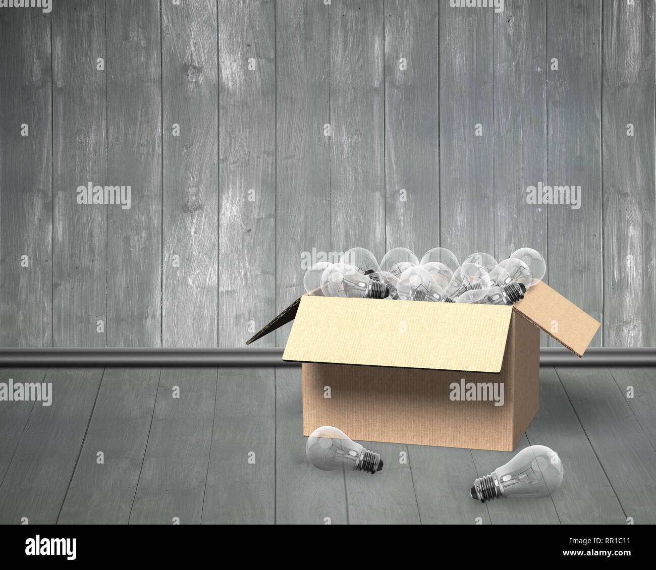 Open box lightbulb hi-res stock photography and images - Alamy