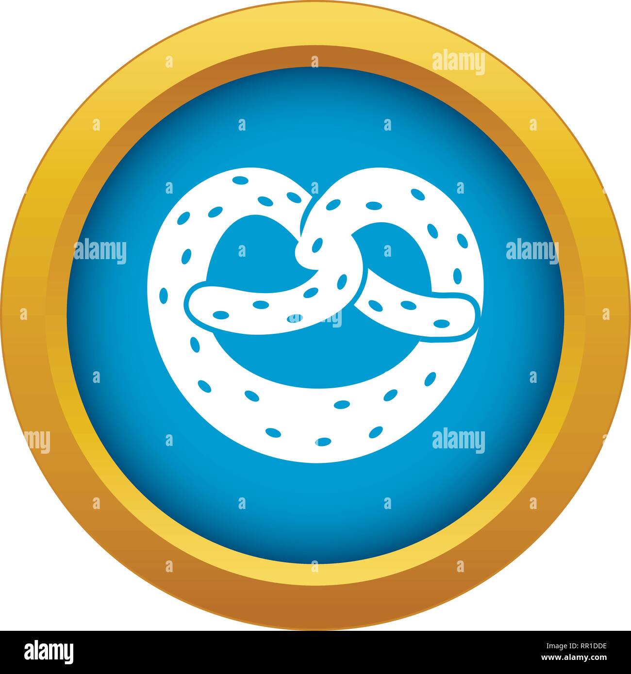 Pretzels icon blue vector isolated Stock Vector Image & Art - Alamy