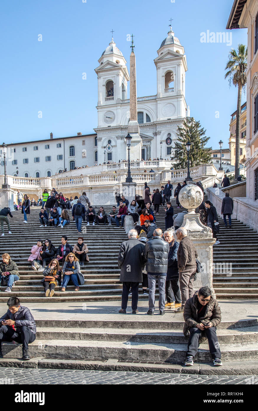 Italian Step Images on and around the Spanish Steps in Rome Italy Stock Photo - Alamy