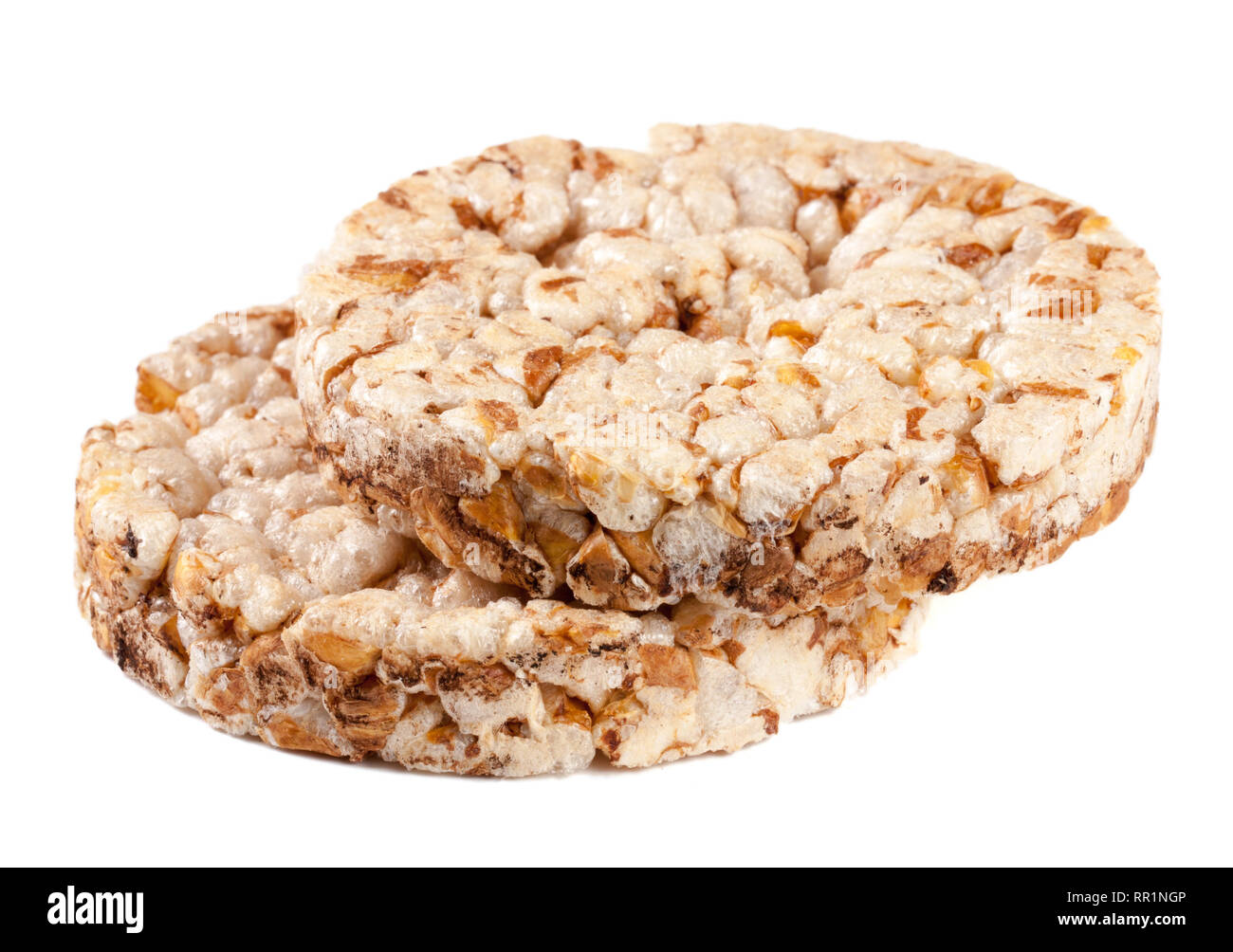 Grain crispbreads isolated on white background Stock Photo
