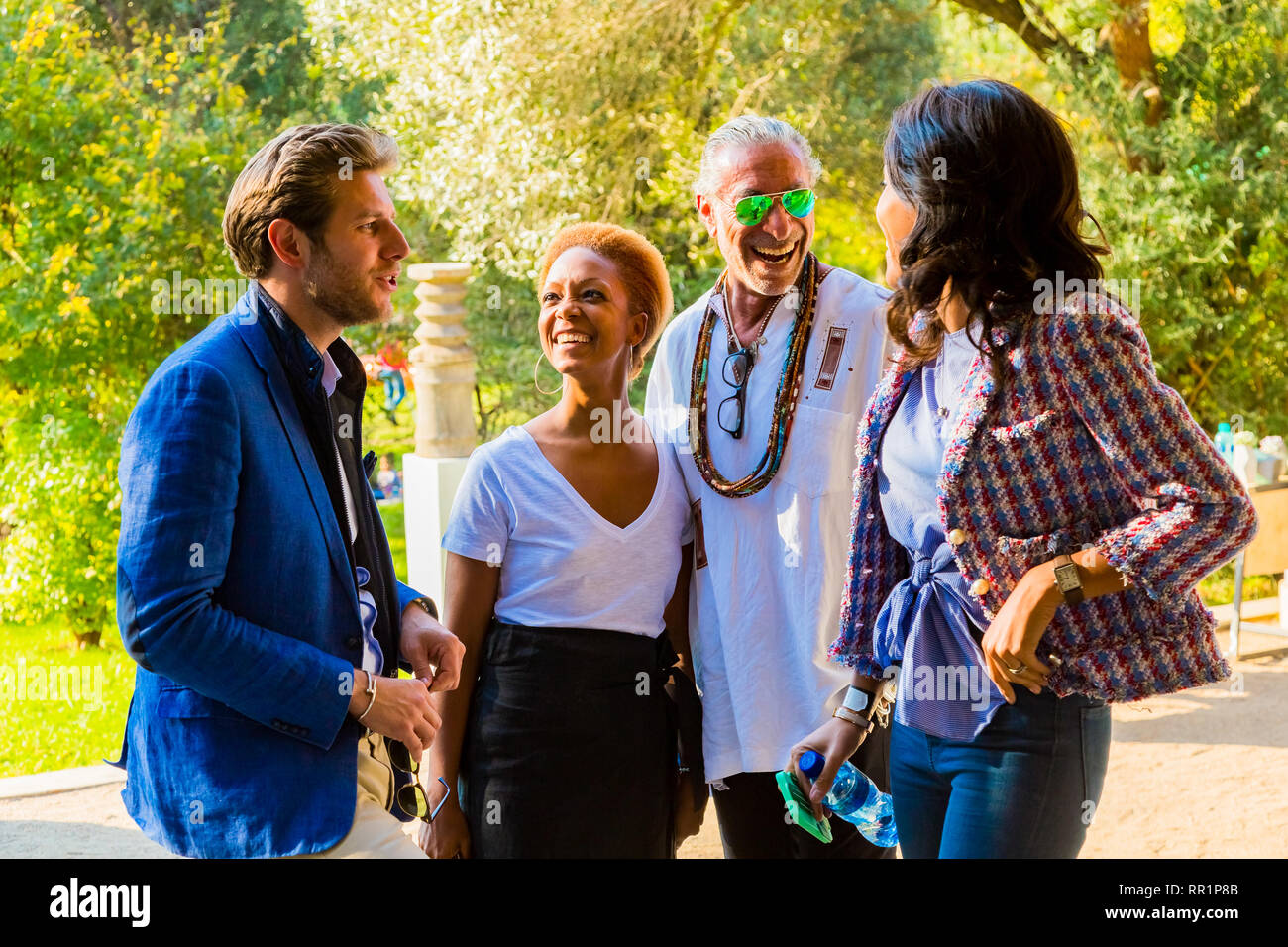 Johannesburg, South Africa May 12 2018 Diverse People at an outdoor