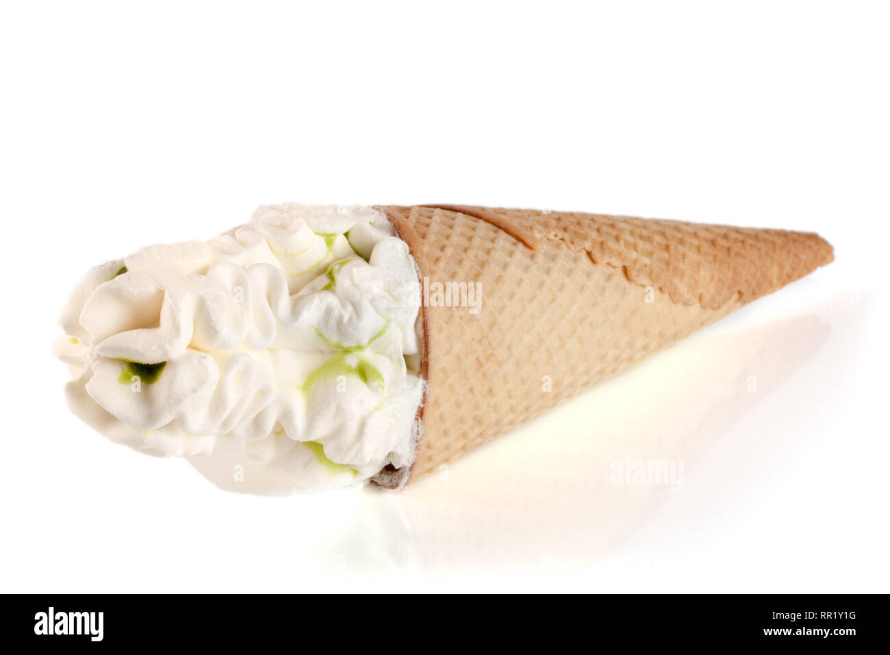 Ice cream cone isolated on white background Stock Photo - Alamy