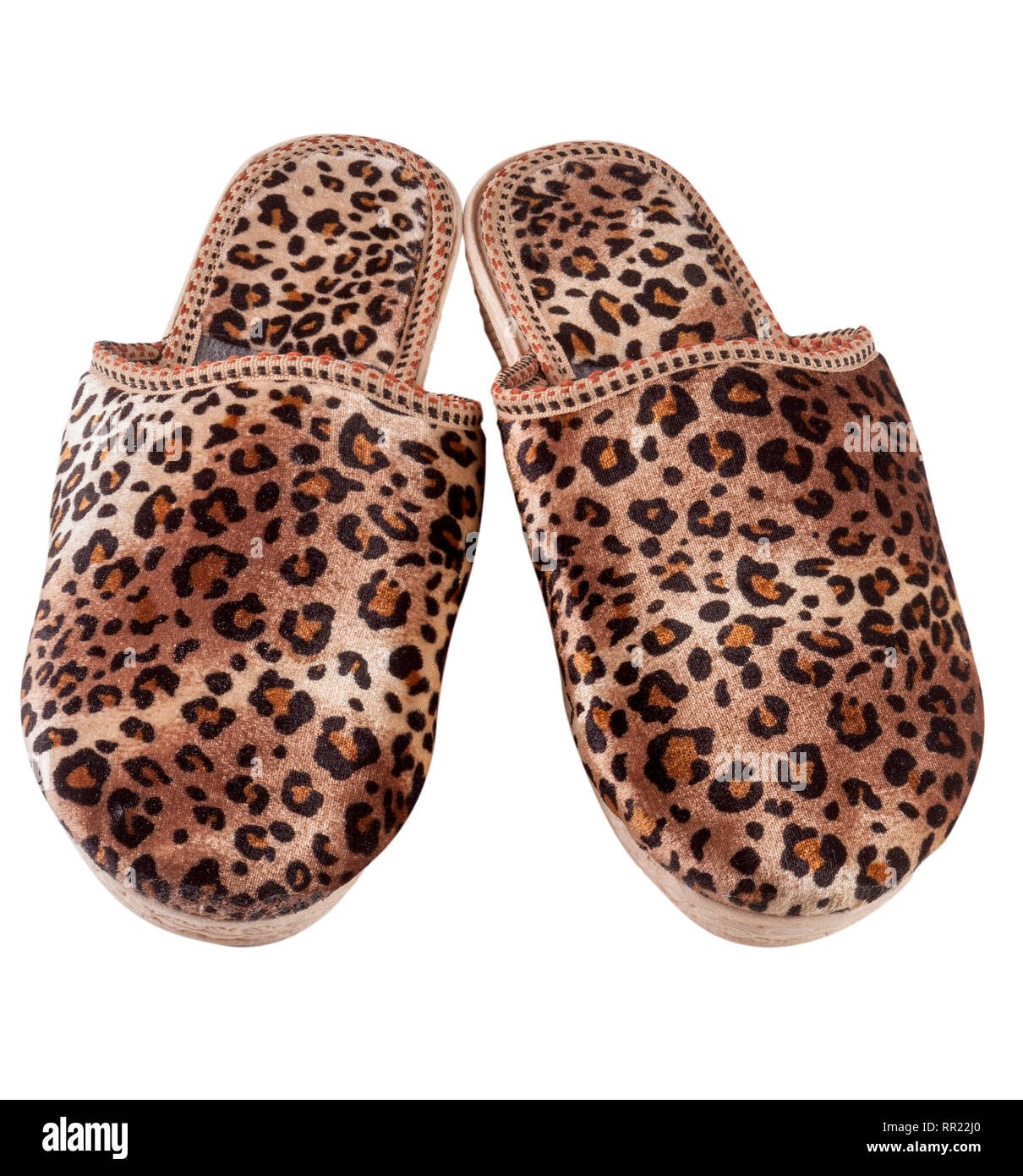 leopard slide slippers