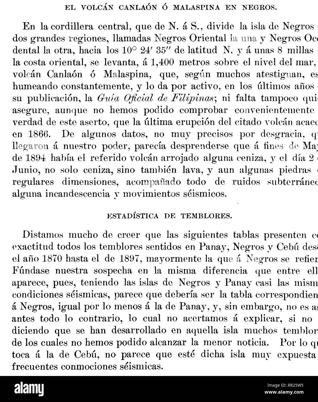 El Archipielago Filipino Coleccion De Datos Geograficos Estadisticos Cronologicos Y Cientificos Relativos Al Mismo Entresacados De