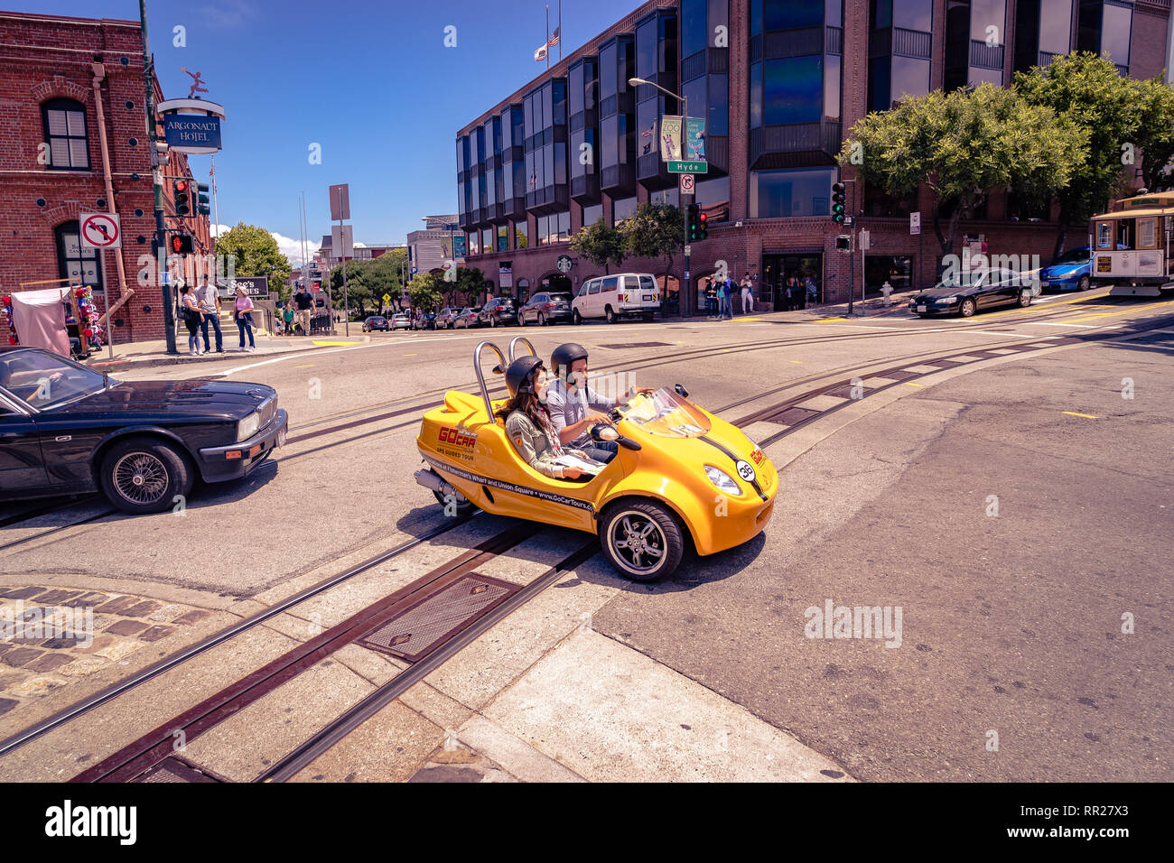 San Francisco, California, USA - Mini car for tourists Stock Photo - Alamy