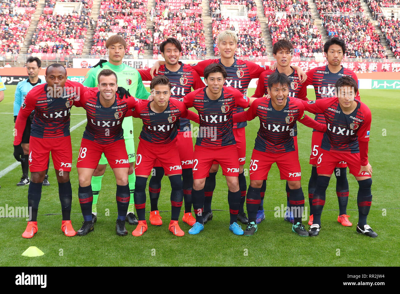 Kashima Antlers team group line-up, FEBRUARY 23, 2019 - Football