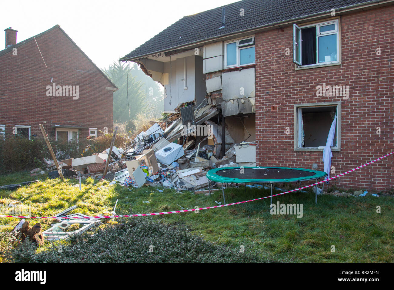 Bristol, UK. 24th Feb, 2019. On Saturday evening an explosion at a