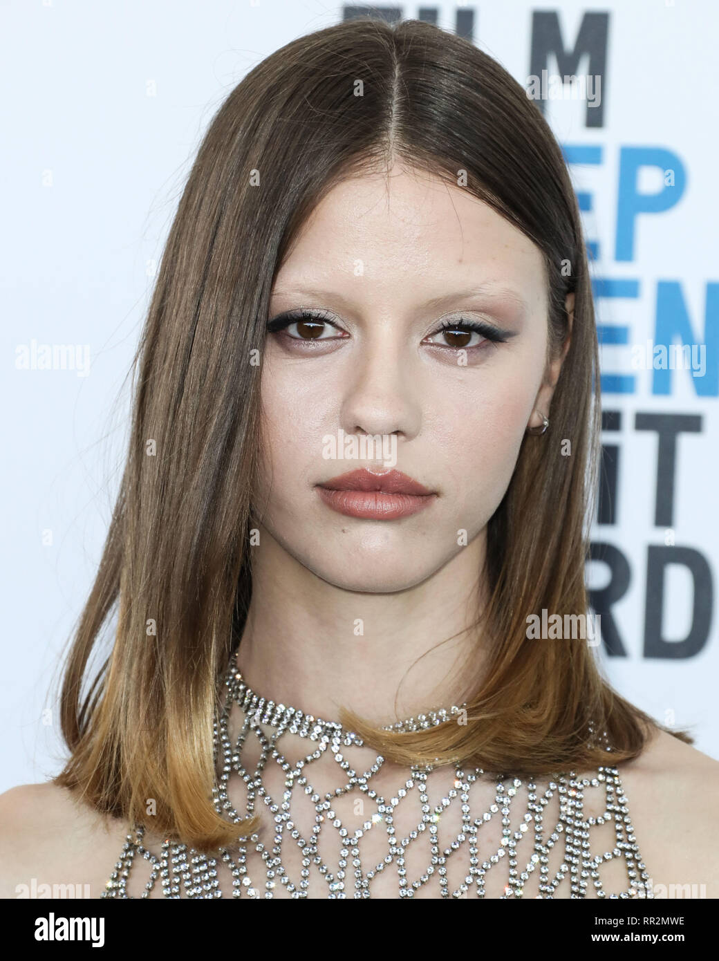 SANTA MONICA LOS ANGELES CA USA FEBRUARY 23 Actress Mia Goth 