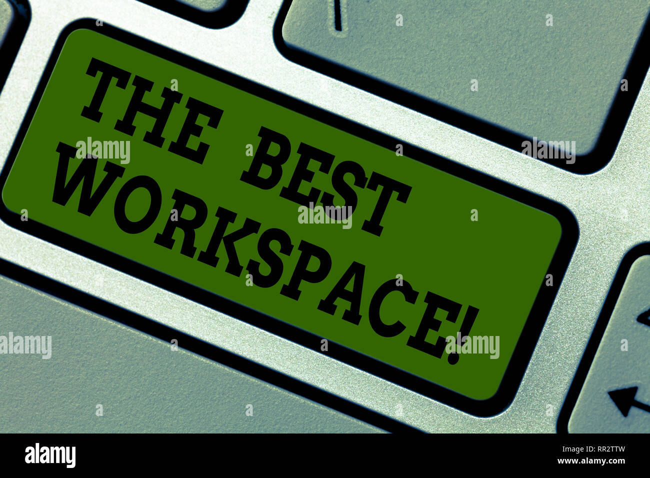 Text sign showing The Best Workspace. Conceptual photo space in which ...