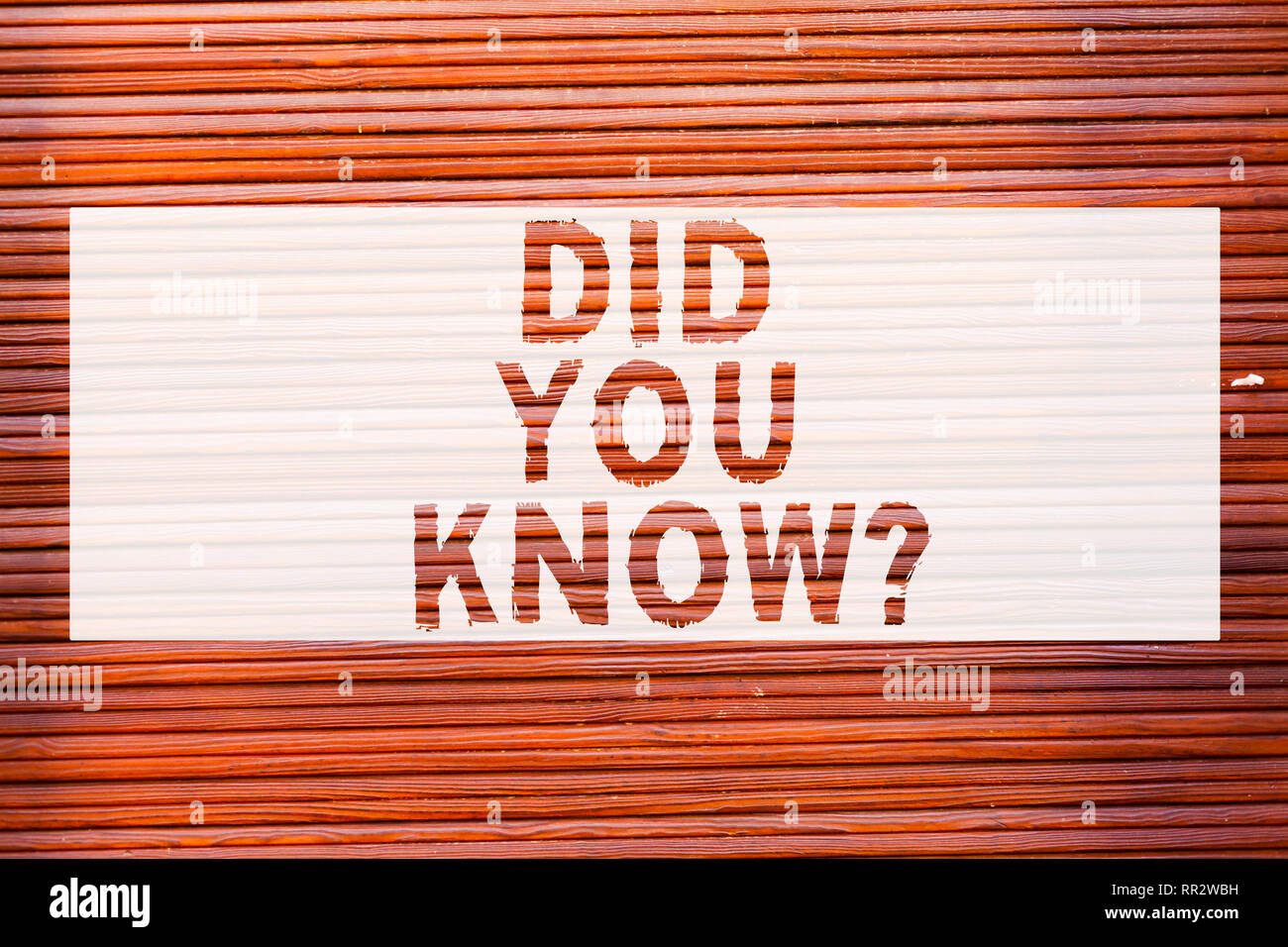 Writing note showing Did You Know. Business photo showcasing Knowing ...