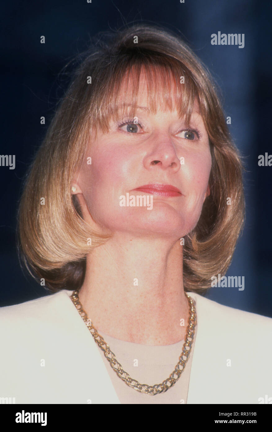VAN NUYS, CA JANUARY 28 Lyle Menendez's defense attorney Jill Lansing holds a press