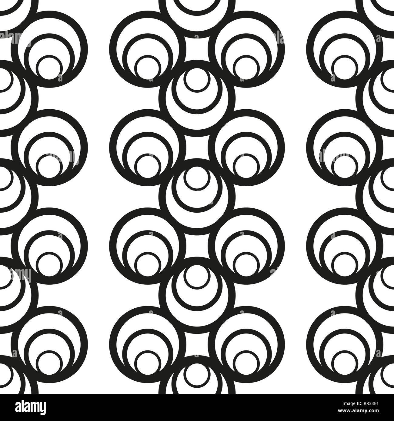 The geometric pattern. Seamless vector background. Black and white ...